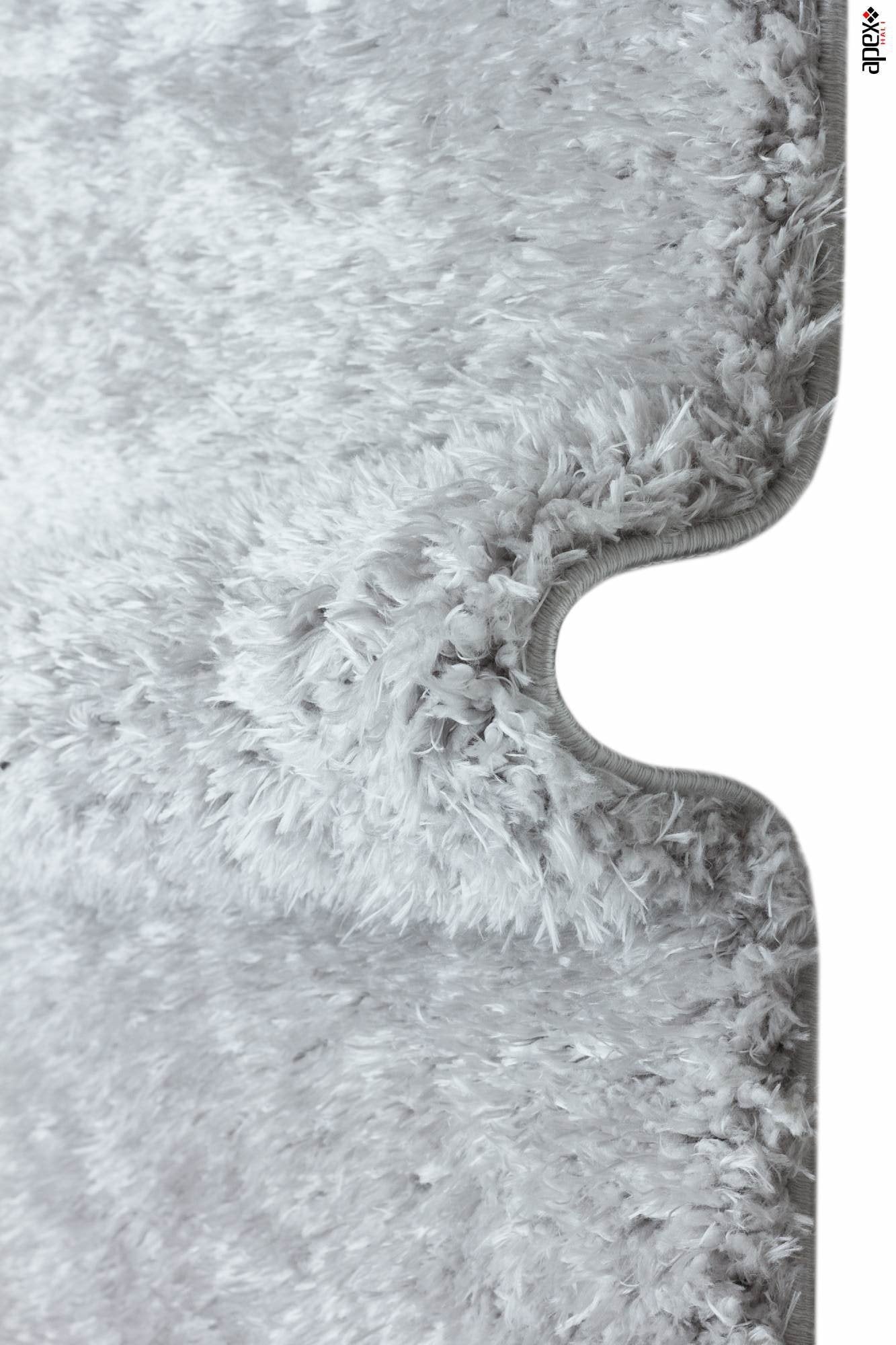 Cosy Grey Shaggy Thick Plush Rug 9902