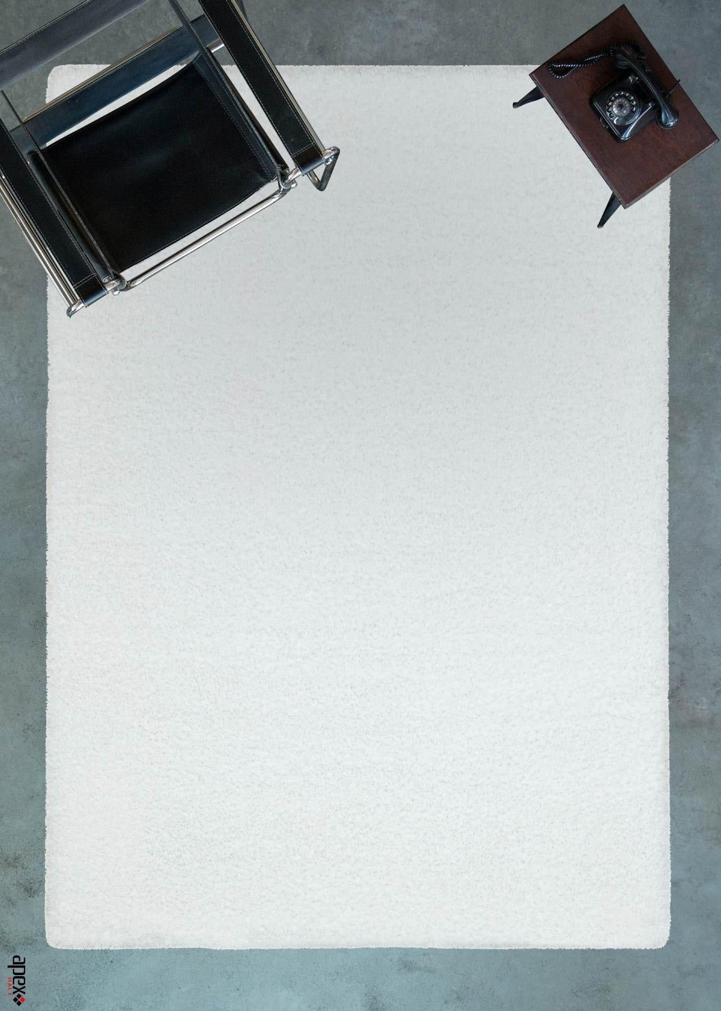 Cosy White Shaggy Thick Plush Rug 9901