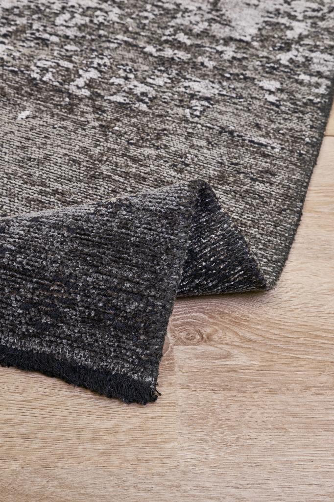 Hare Unique Modern Shiny Textured Area Rug 1412