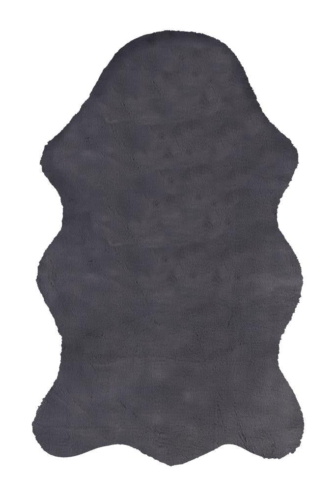 Meloni Anthracite Washable Plush Shaggy Post