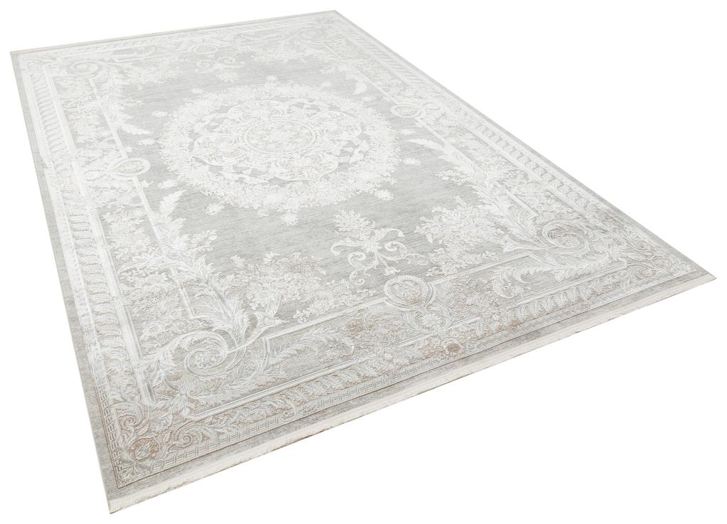 Queen Cream Bamboo Woven Modern Living Room Rug 8116