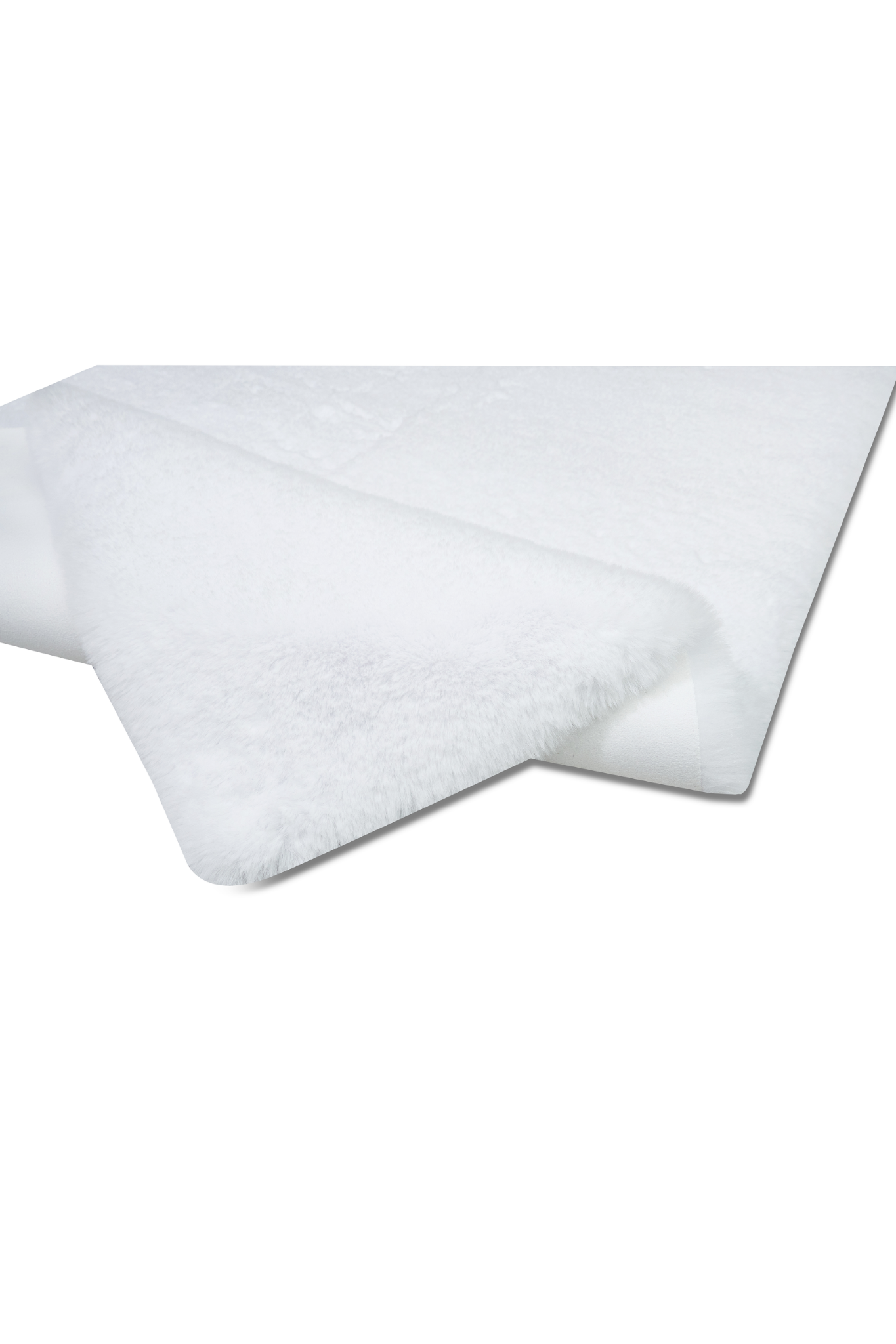 Reiki Thick White Washable Plush Shaggy Post