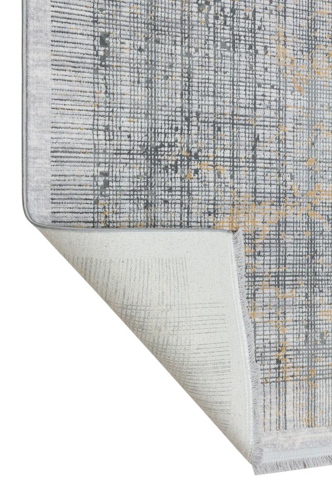 Serenity Gray Viscose Woven Modern Living Room Rug 7832