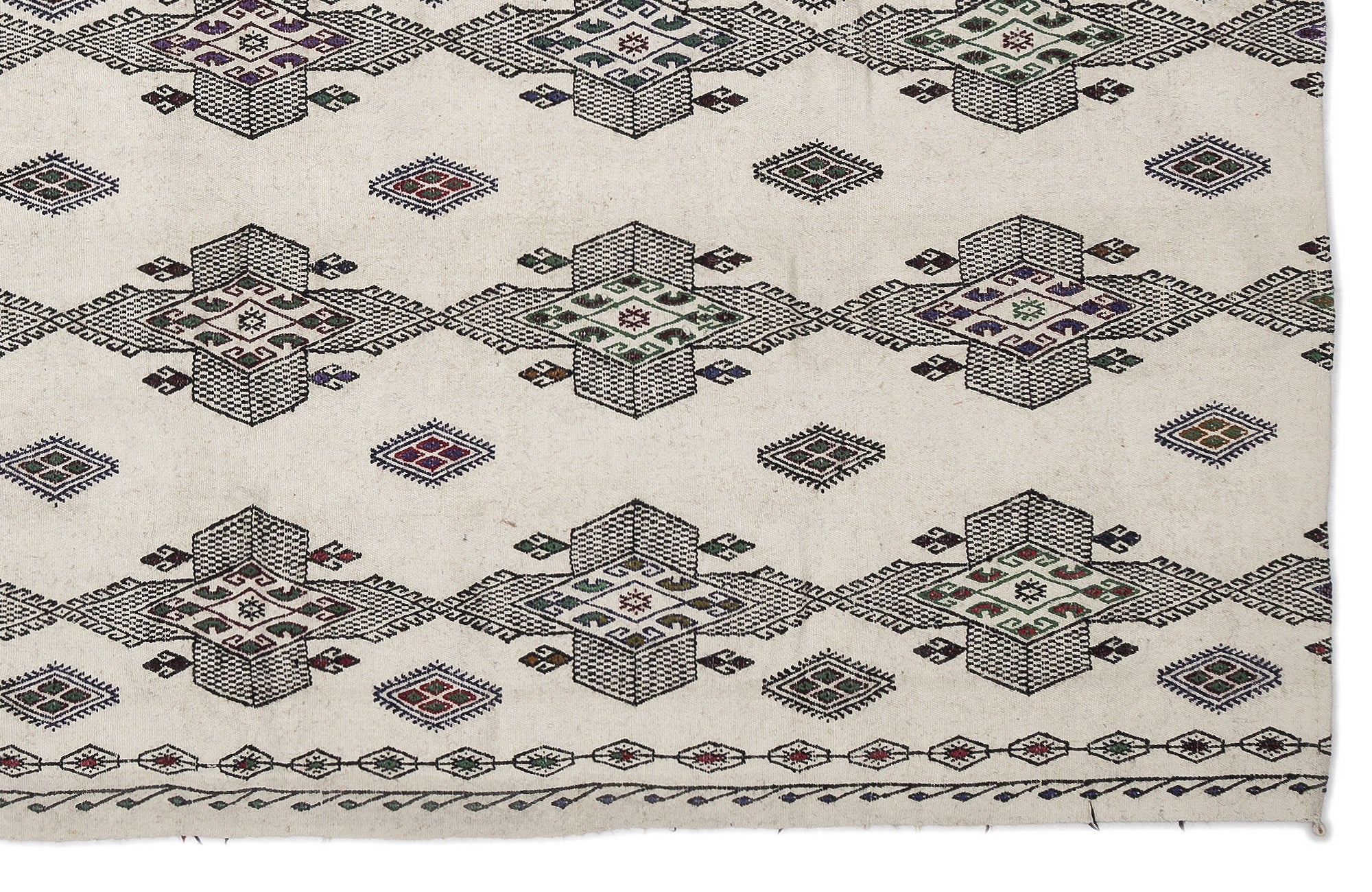 Apex Kilim Embroidered 0765 197 cm X 230 cm
