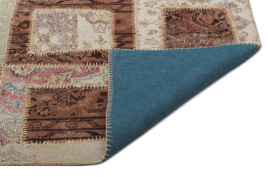 Apex patchwork carpet beige 21042 197 x 284 cm
