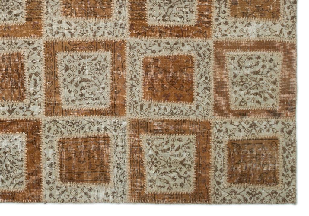 Apex patchwork carpet beige 21055 194 x 280 cm