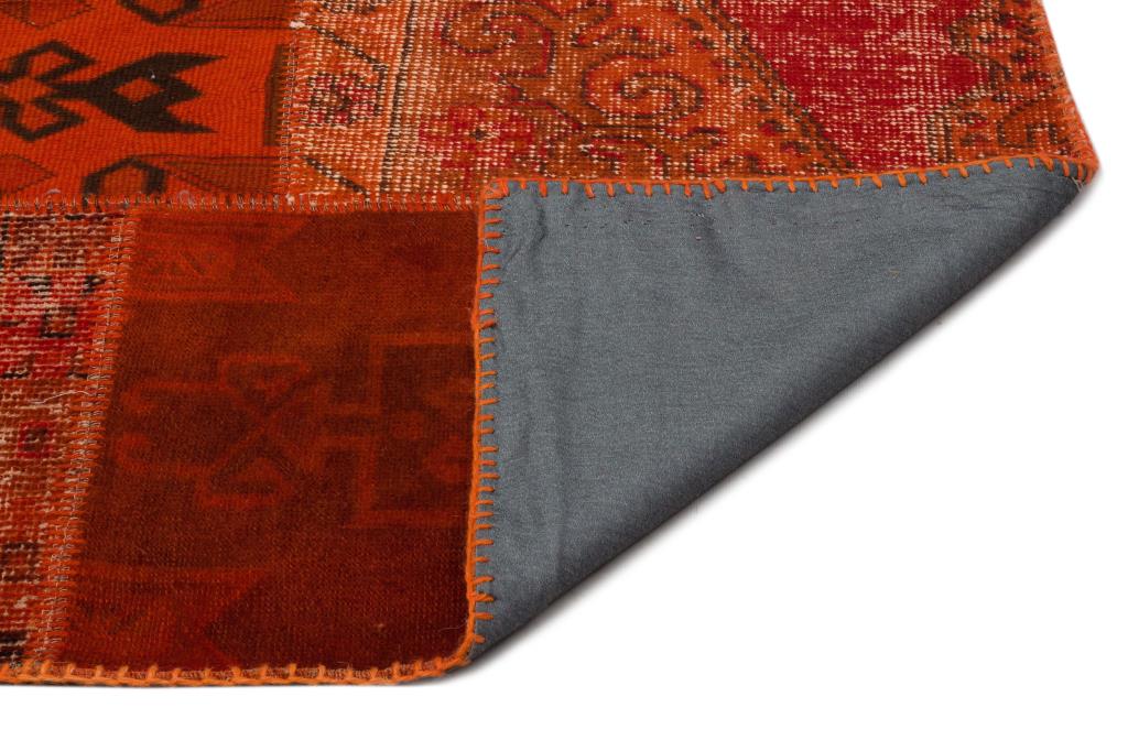 Apex Patchwork Carpet Red 20385 298 X 422 Cm