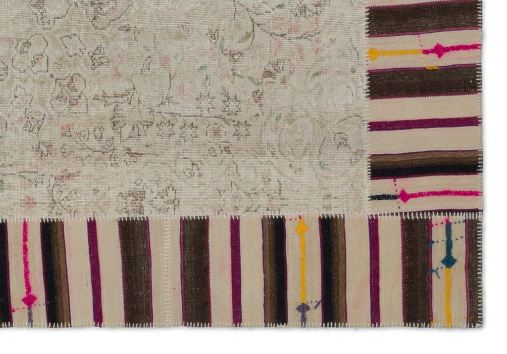 Apex Patchwork Carpet Naturel 21736 187 x 278 cm