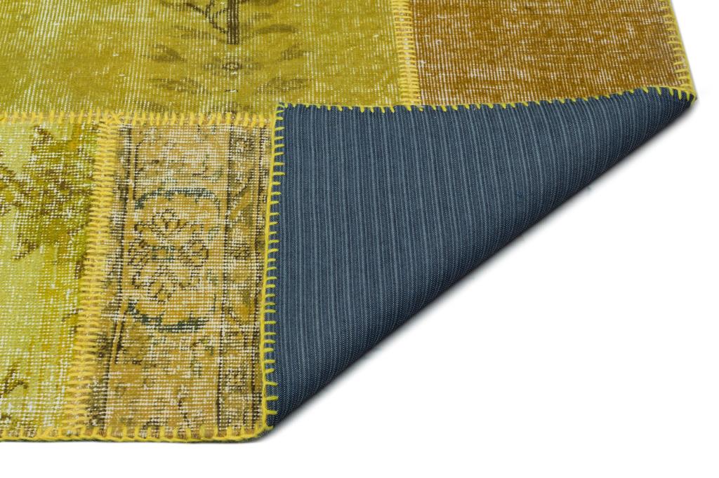 Apex Patchwork Carpet Green 20516 274 x 366 cm