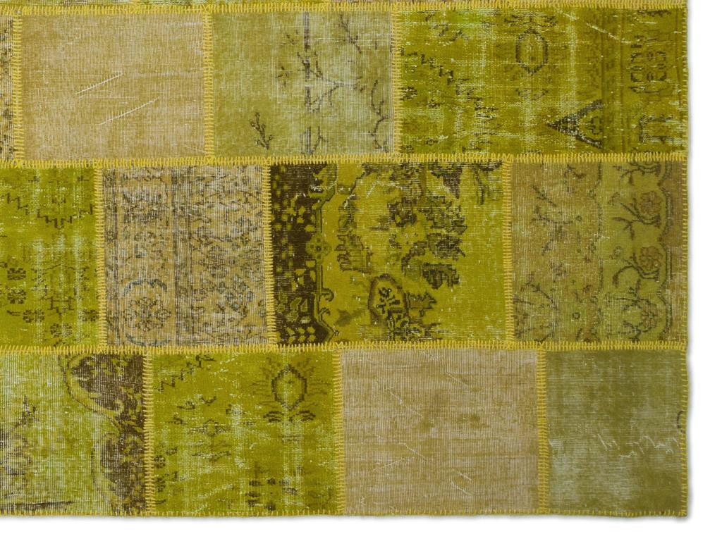 Apex Patchwork Carpet Green 20516 274 x 366 cm