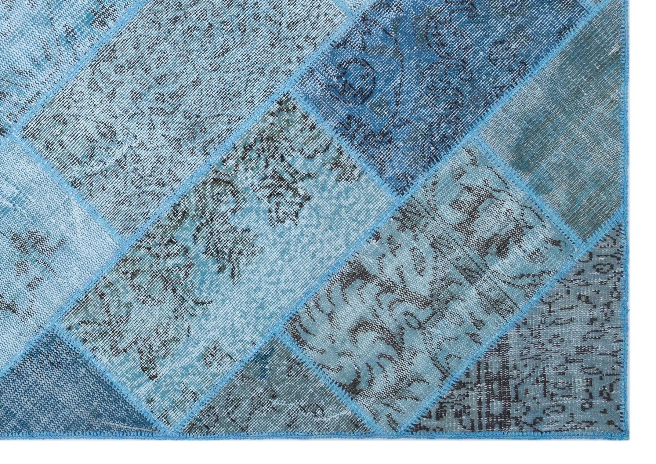 Apex Patchwork Unique Blue 26293 160 cm x 230 cm