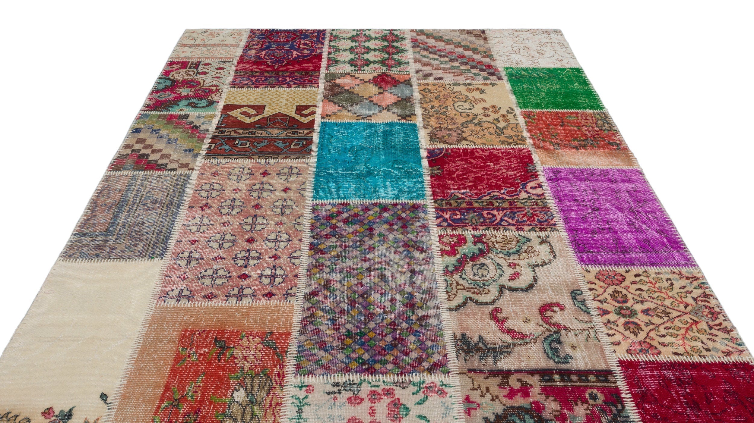Apex Patchwork Unique Multi Natural 20458 199 cm X 303 cm