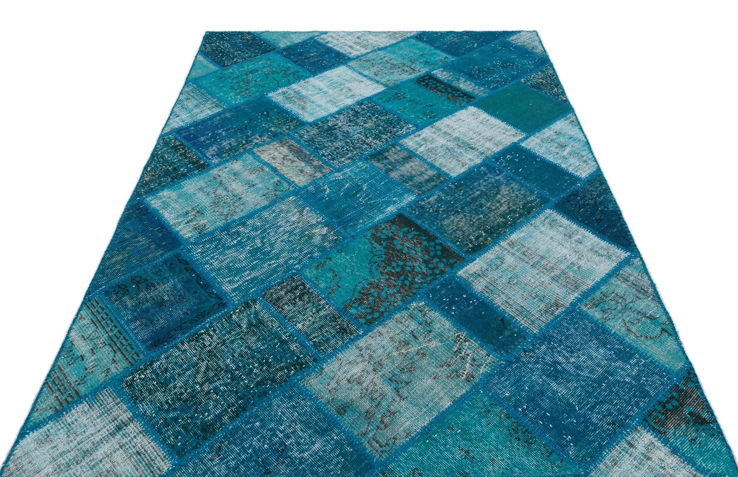 Apex Patchwork Unique Turquoise 31251 160 cm X 230 cm