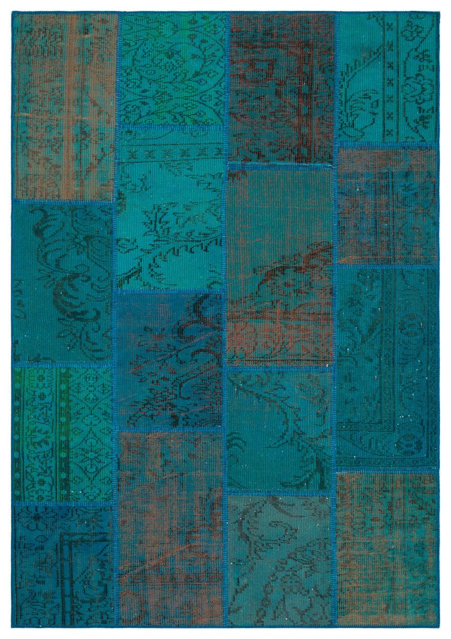 Apex Patchwork Unique Turquoise 33907 160 cm X 230 cm