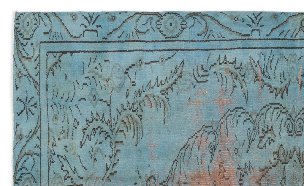 Apex Vintage Carpet Blue 19618 163 x 295 cm
