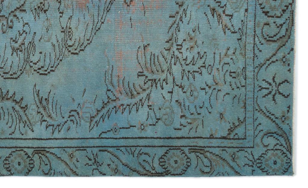 Apex Vintage Carpet Blue 19618 163 x 295 cm