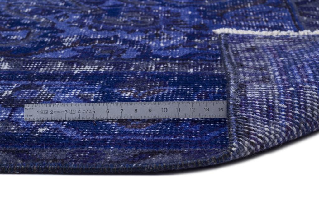 Apex Vintage Carpet Blue 9044 193 x 300 cm