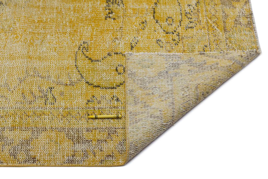 Apex Vintage Carpet Yellow 24321 170 x 304 cm