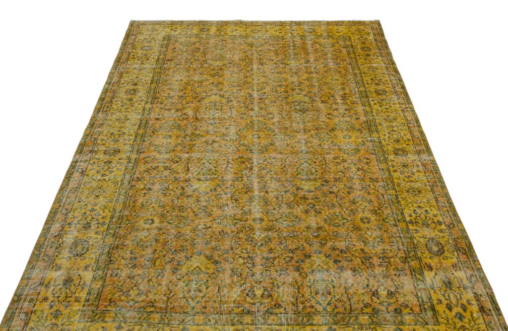 Apex Vintage Carpet Yellow 25654 162 x 278 cm