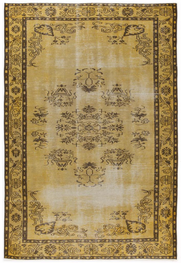 Apex Vintage Carpet Yellow 4880 178 x 271 cm