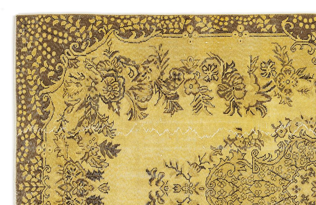 Apex Vintage Carpet Yellow 7151 163 x 278 cm