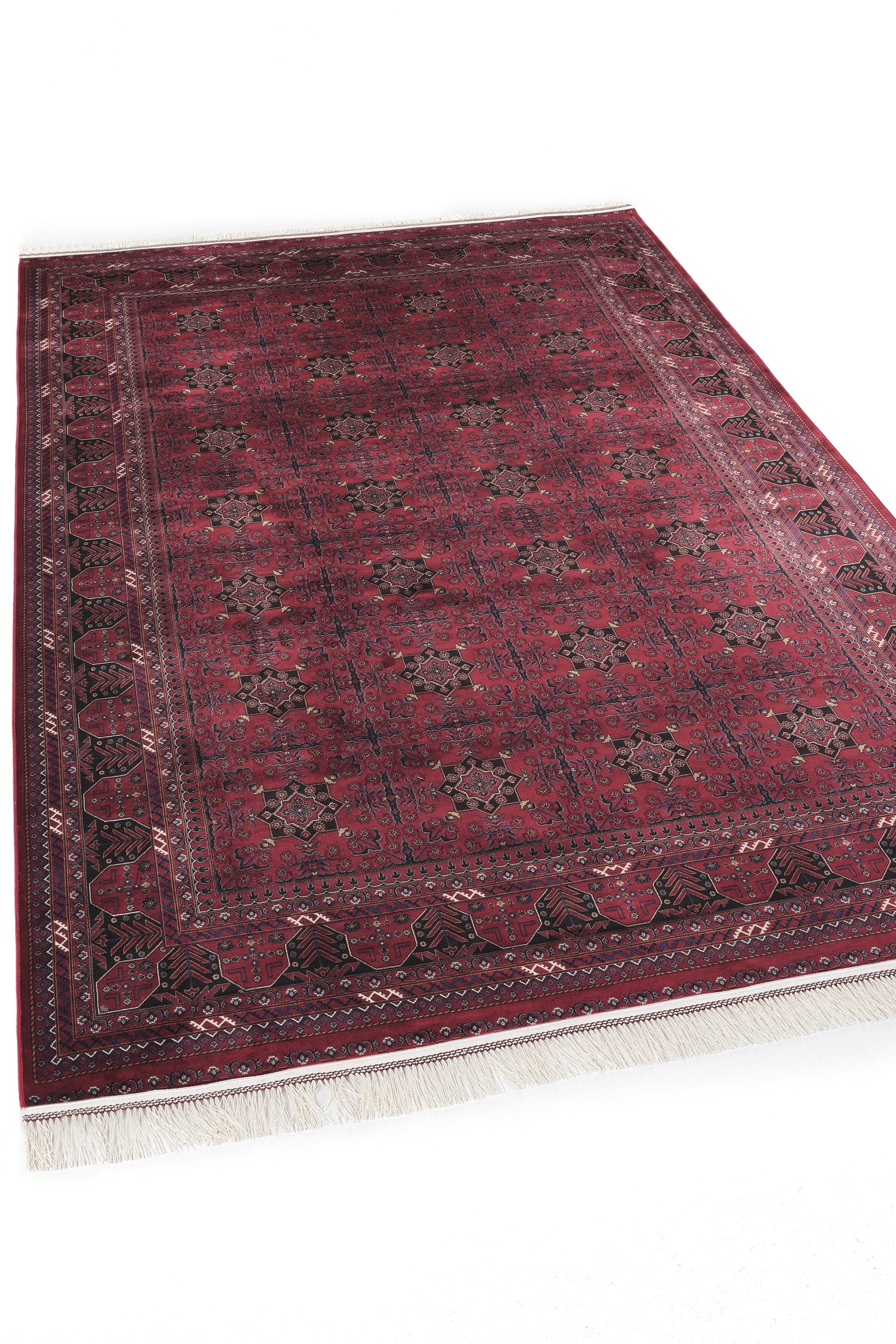 Burj 8731BU Burgundy - Machine-Made Carpet