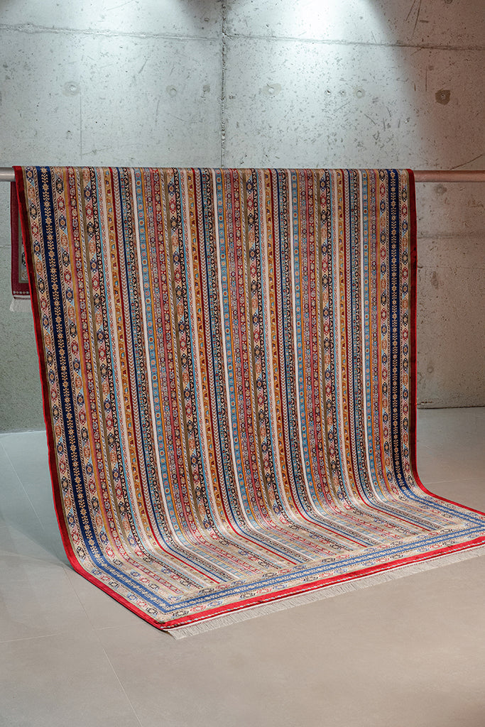 Burj 8741BU Burgundy - Machine-Made Carpet
