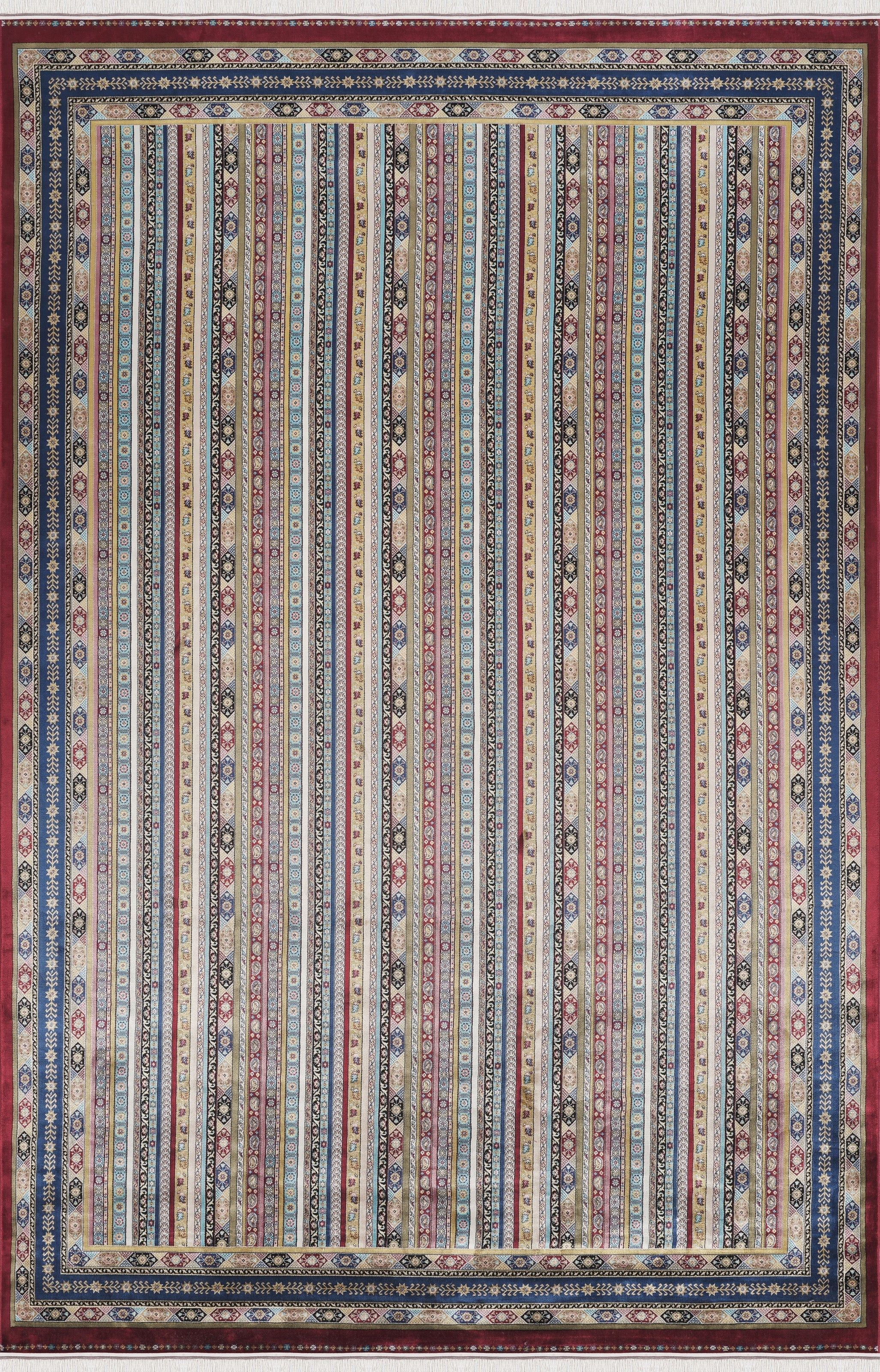 Burj 8741BU Burgundy - Machine-Made Carpet