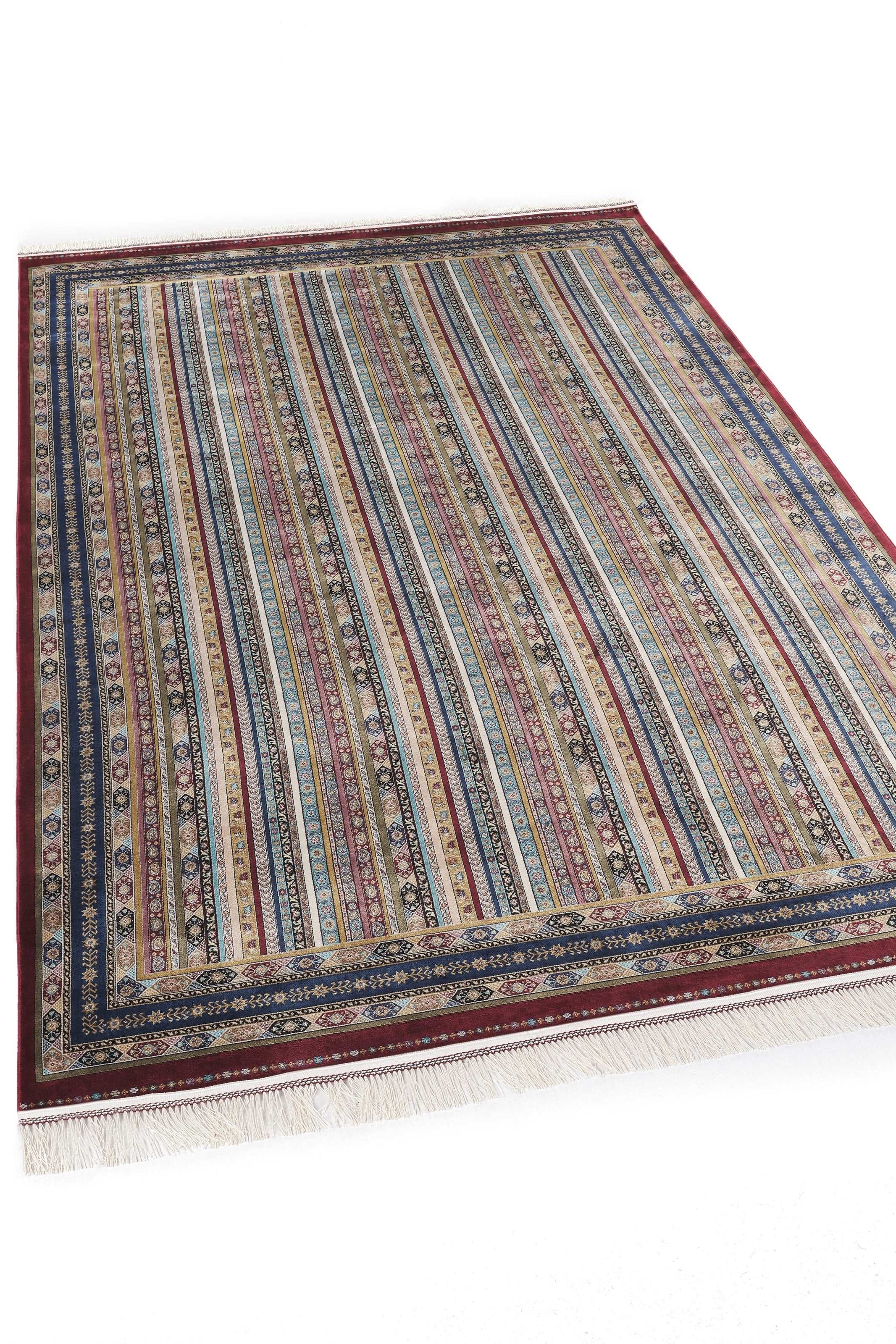 Burj 8741BU Burgundy - Machine-Made Carpet