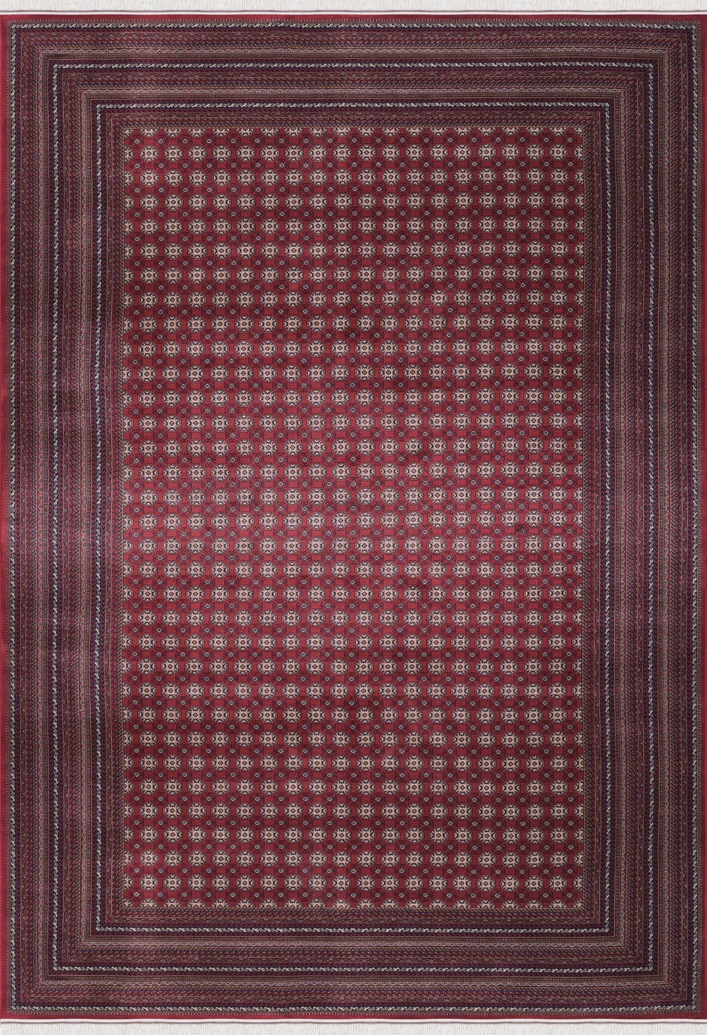 Burj 8761BU Burgundy - Machine-Made Carpet