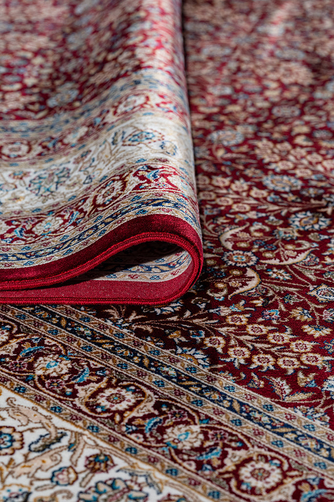 Burj 8771BU Burgundy - Machine-Made Carpet