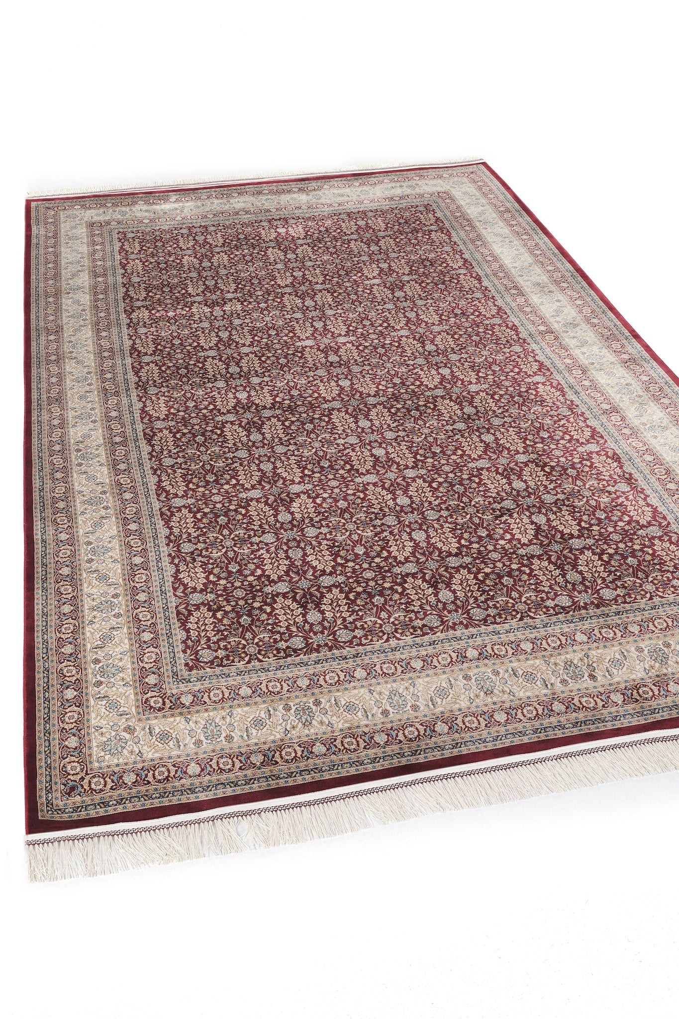 Burj 8771BU Burgundy - Machine-Made Carpet