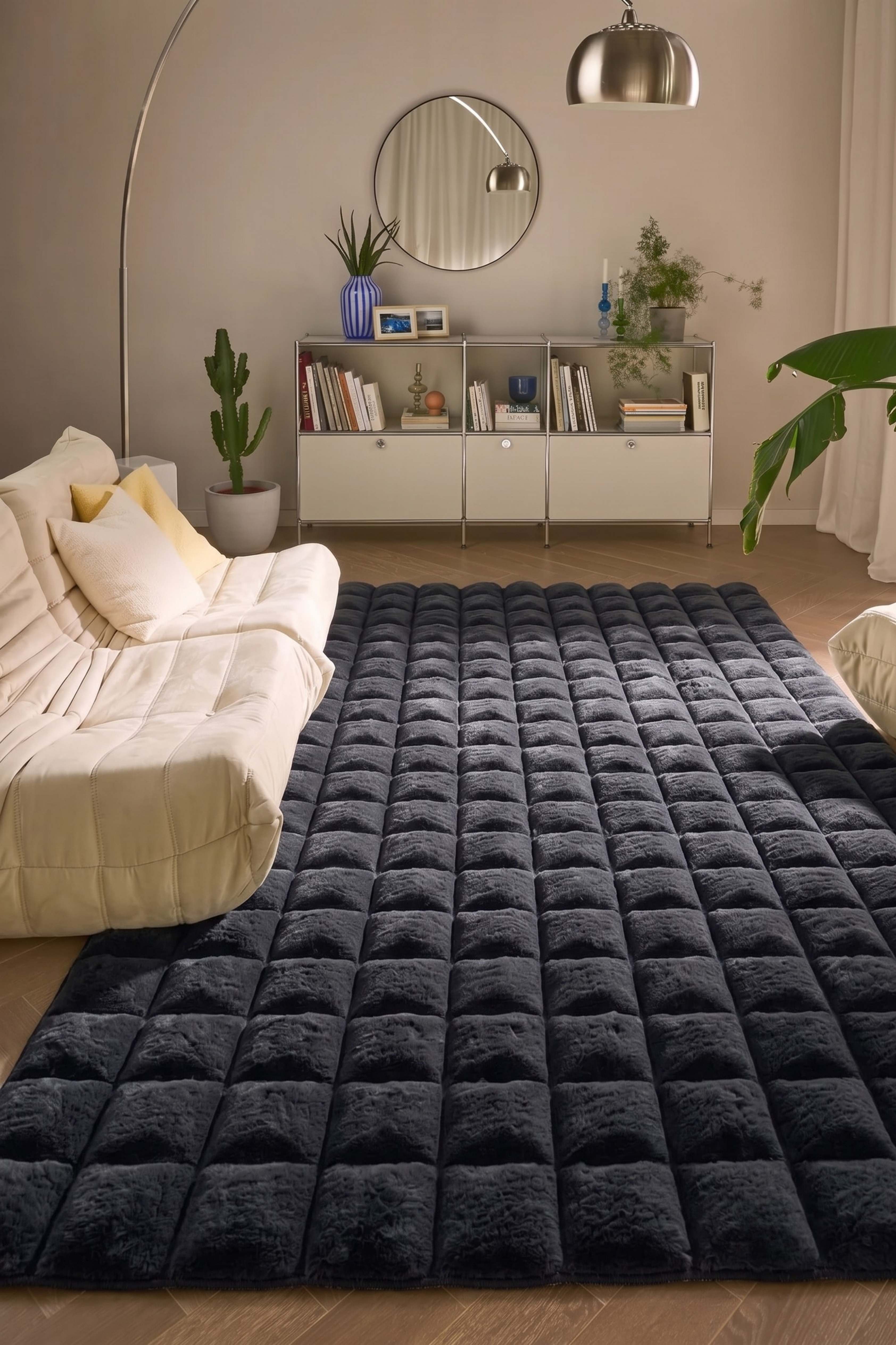 Diamante 7006 Anthracite Decorative Rug