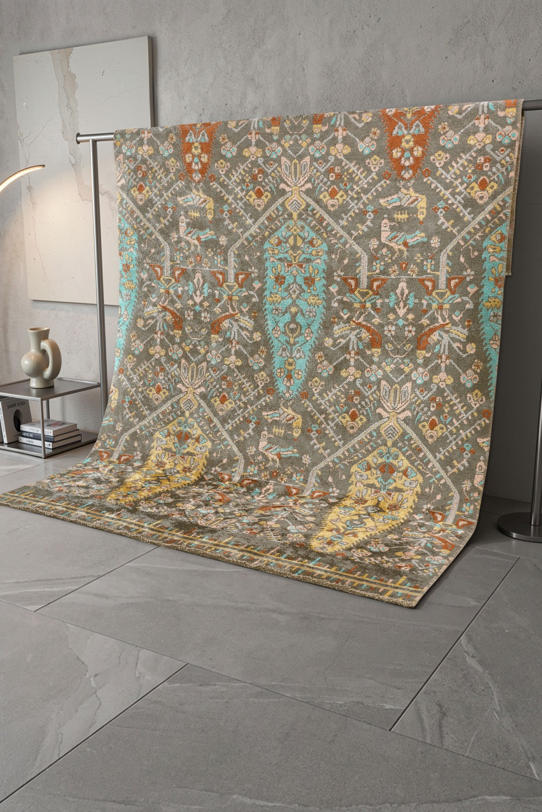 Paspartu 1913 Anthracite - Machine-Made Carpet