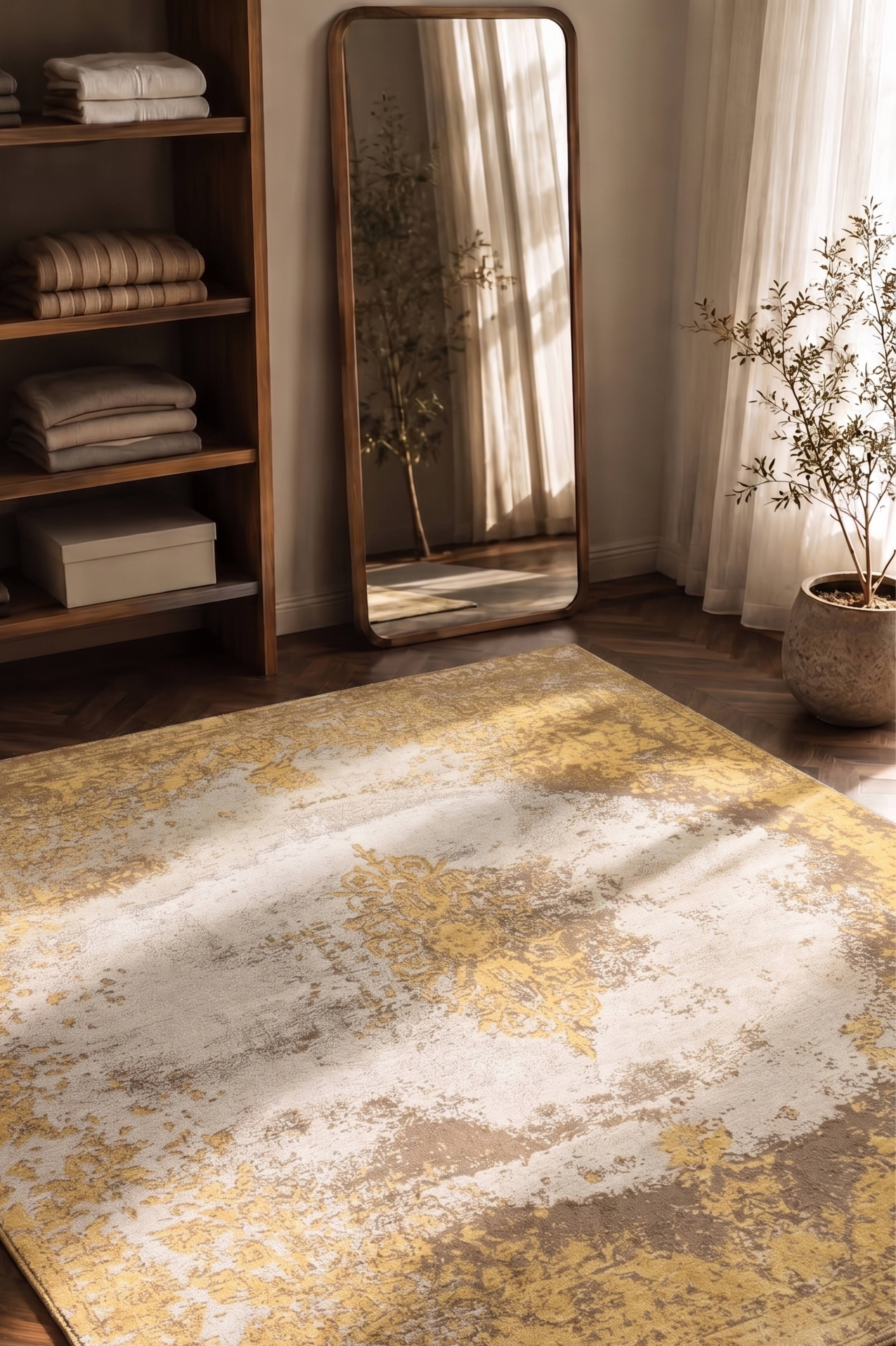Paspartu 1922 Gold - Machine-Woven Carpet