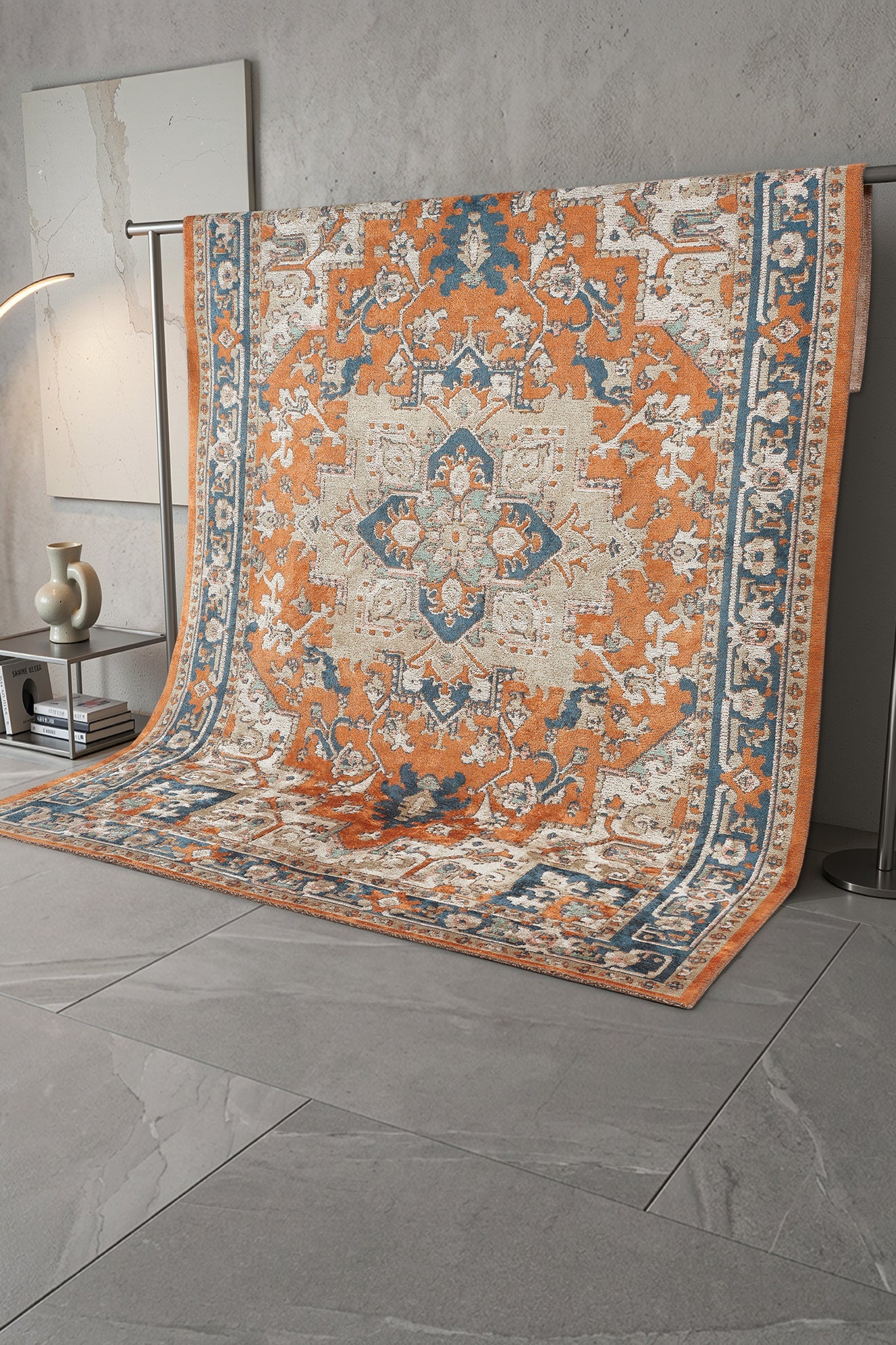 Paspartu 1931 Terracotta - Machine-Woven Rug