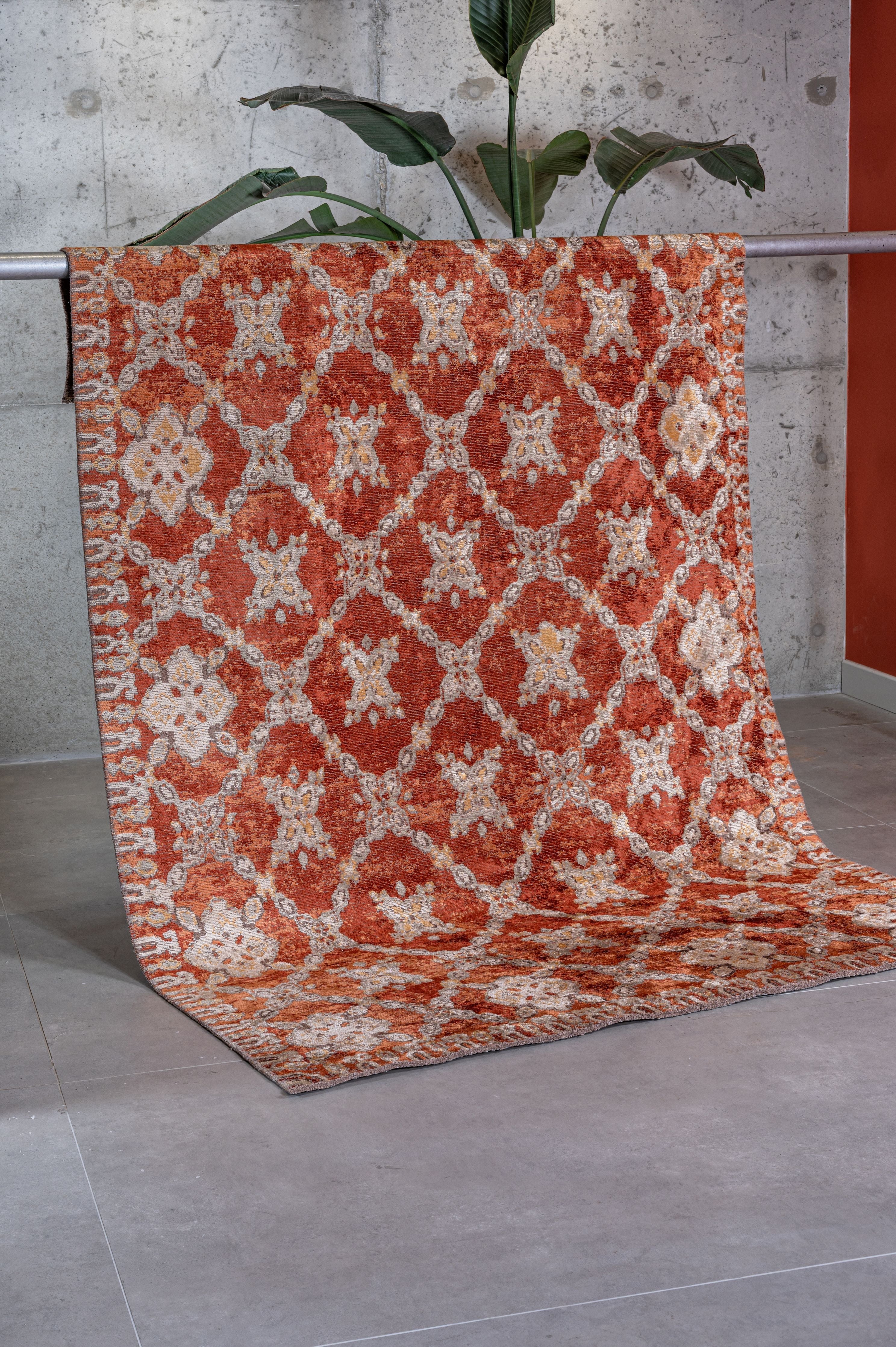 Paspartu 1941 Terracotta - Machine-Woven Rug
