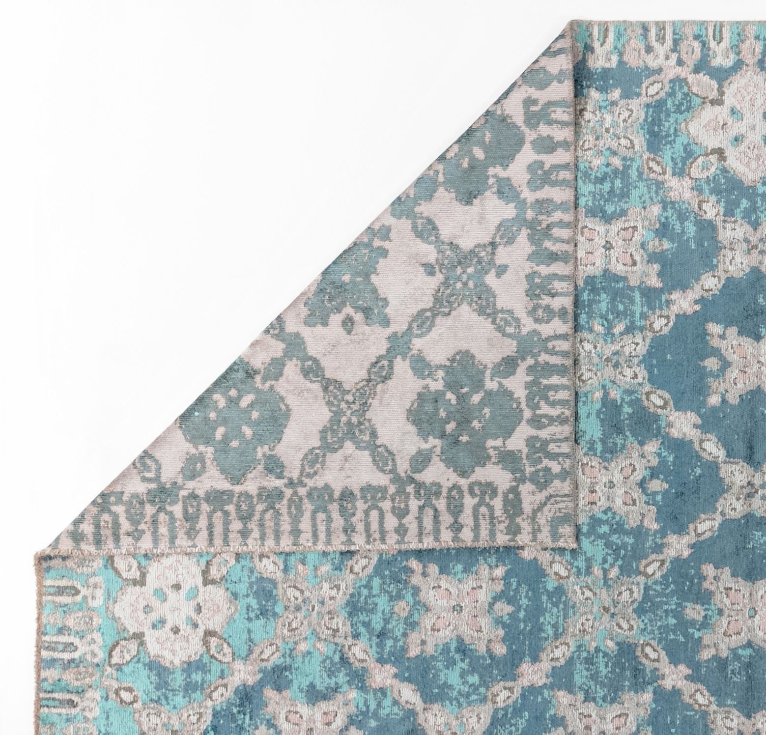 Paspartu 1942 Blue - Machine-Made Rug
