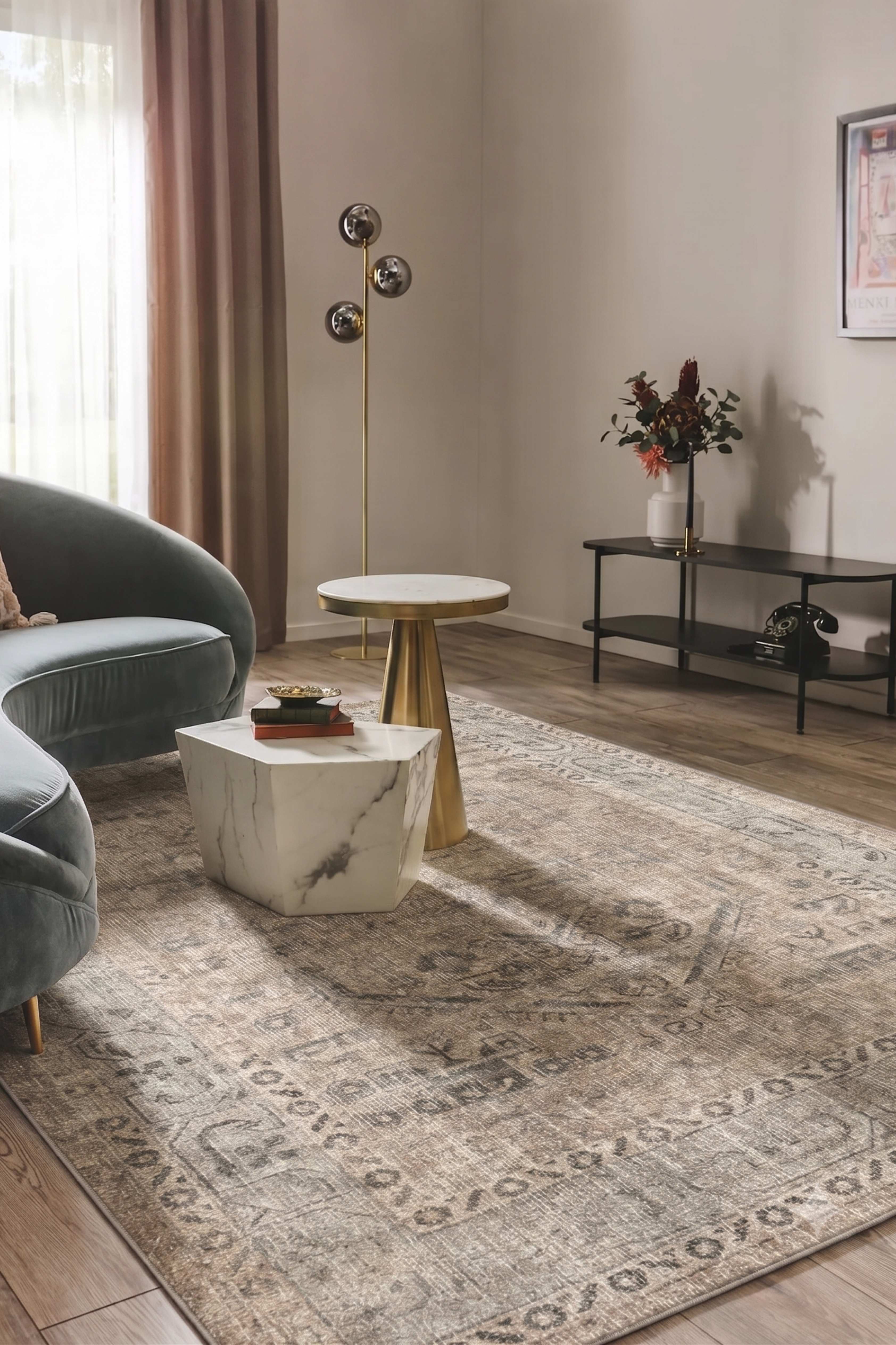Velora 3045 - Decorative Machine-Woven Rug
