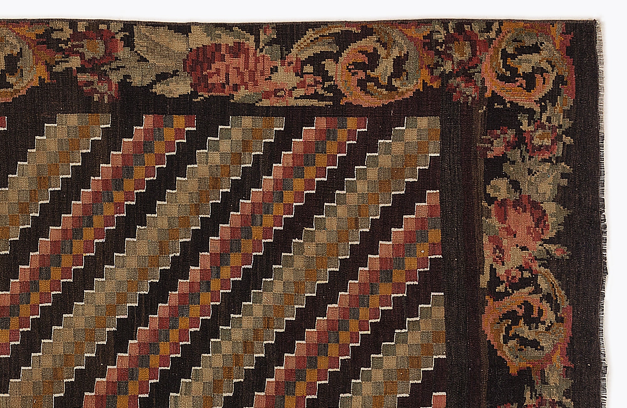 Karabakh Over Dyed Kilim Rug 4'10'' x 10'4'' ft 147 x 315 cm