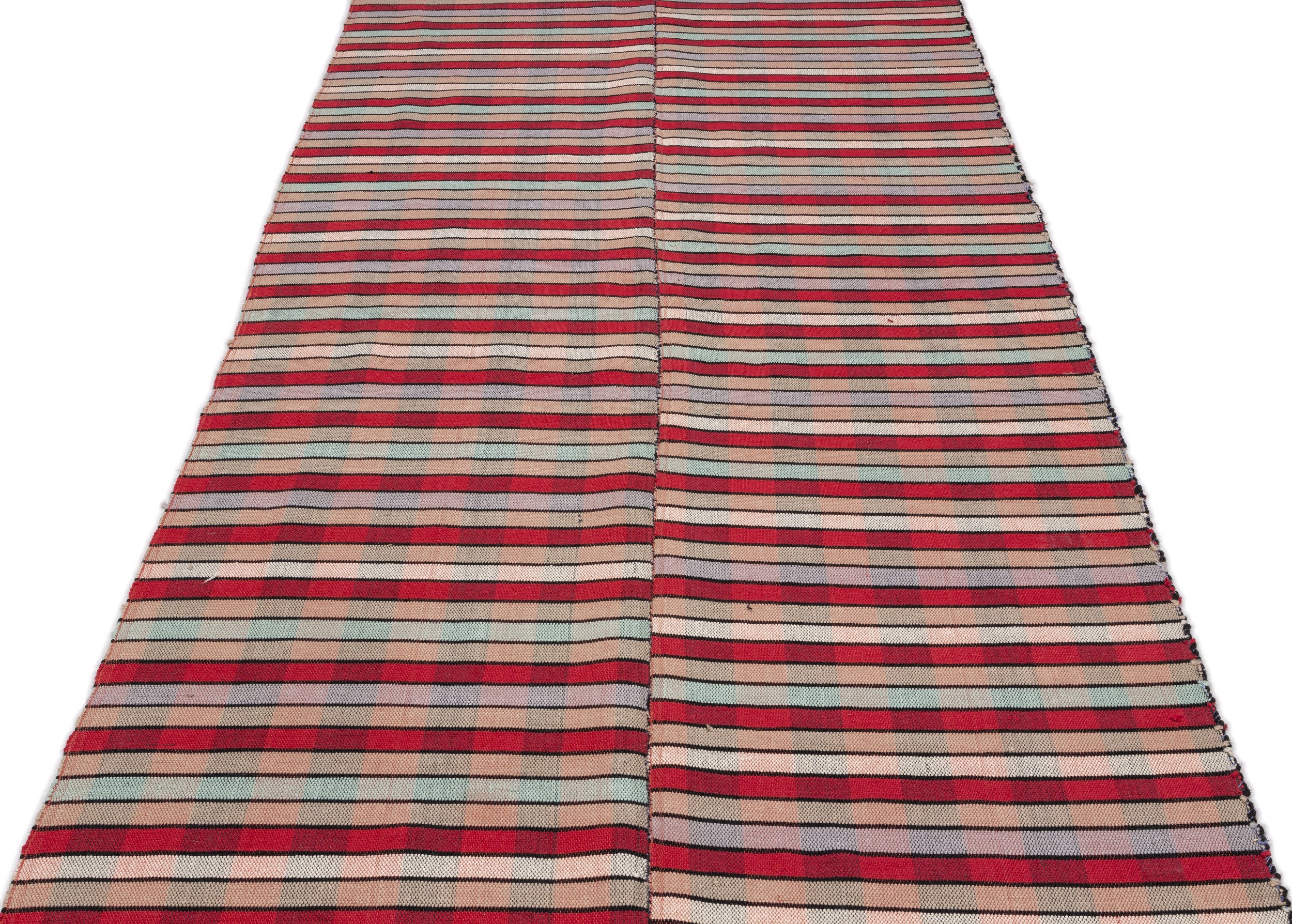 Chaput Over Dyed Kilim Rug 4'4'' x 10'5'' ft 132 x 318 cm