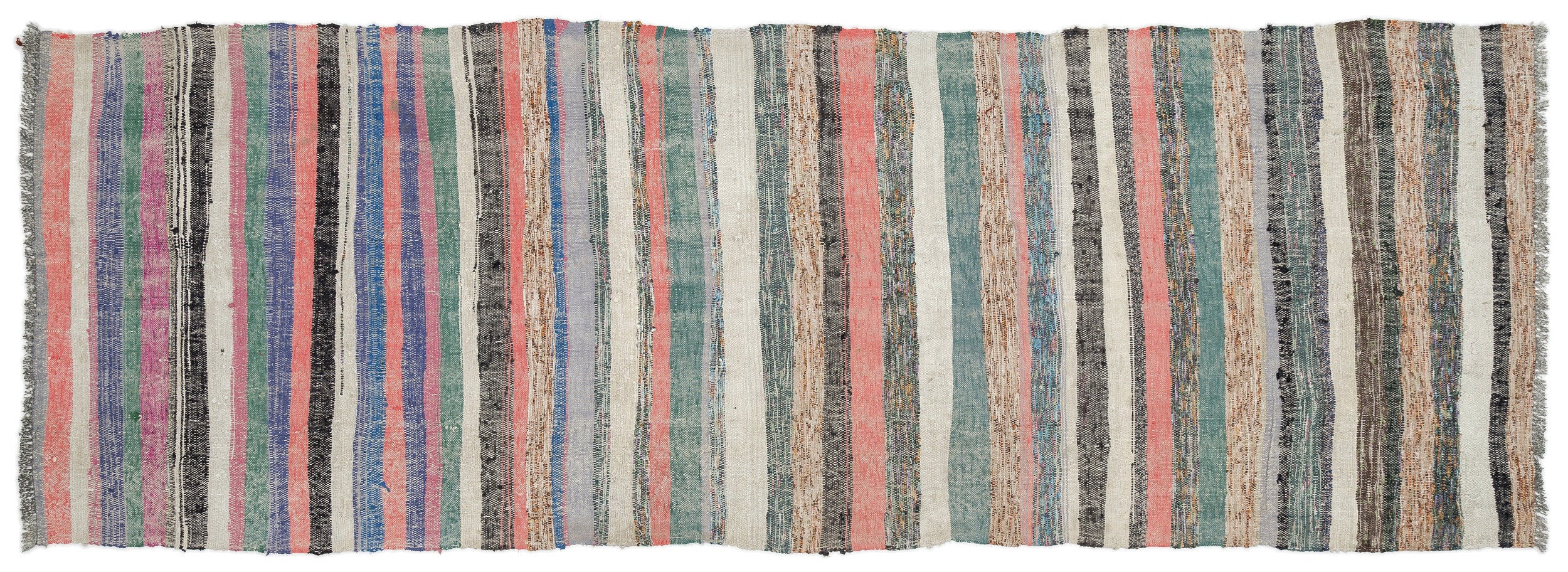 Chaput Over Dyed Kilim Rug 3'3'' x 9'11'' ft 100 x 303 cm