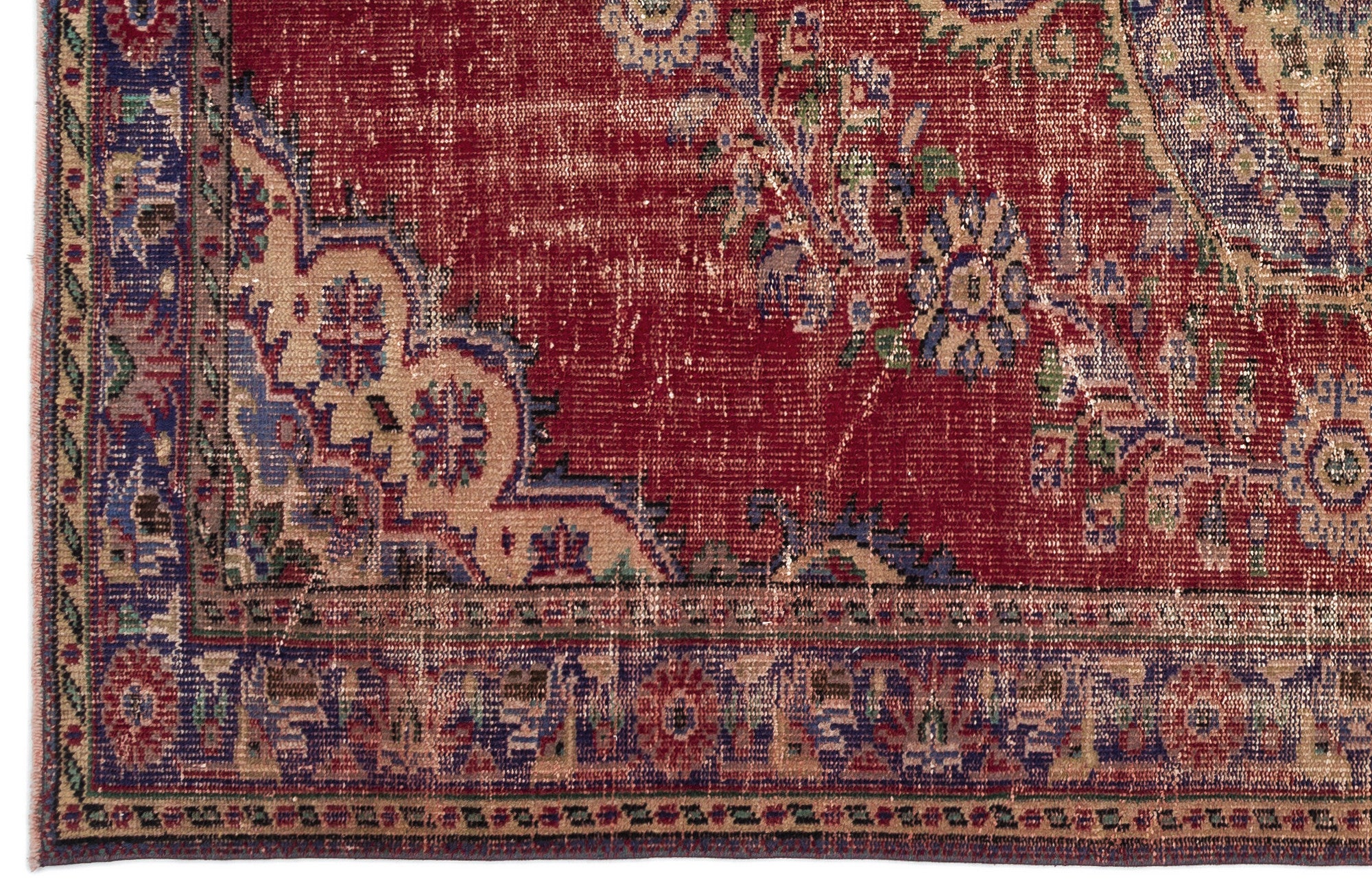 Naturel Over Dyed Vintage Rug 6'0'' x 9'2'' ft 184 x 280 cm