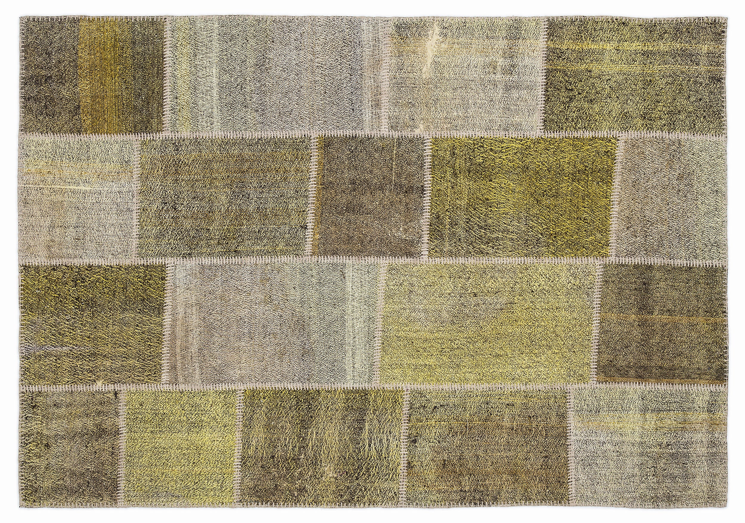 Mixed Over Dyed Kilim Patchwork Unique Rug 5'3'' x 7'7'' ft 160 x 230 cm