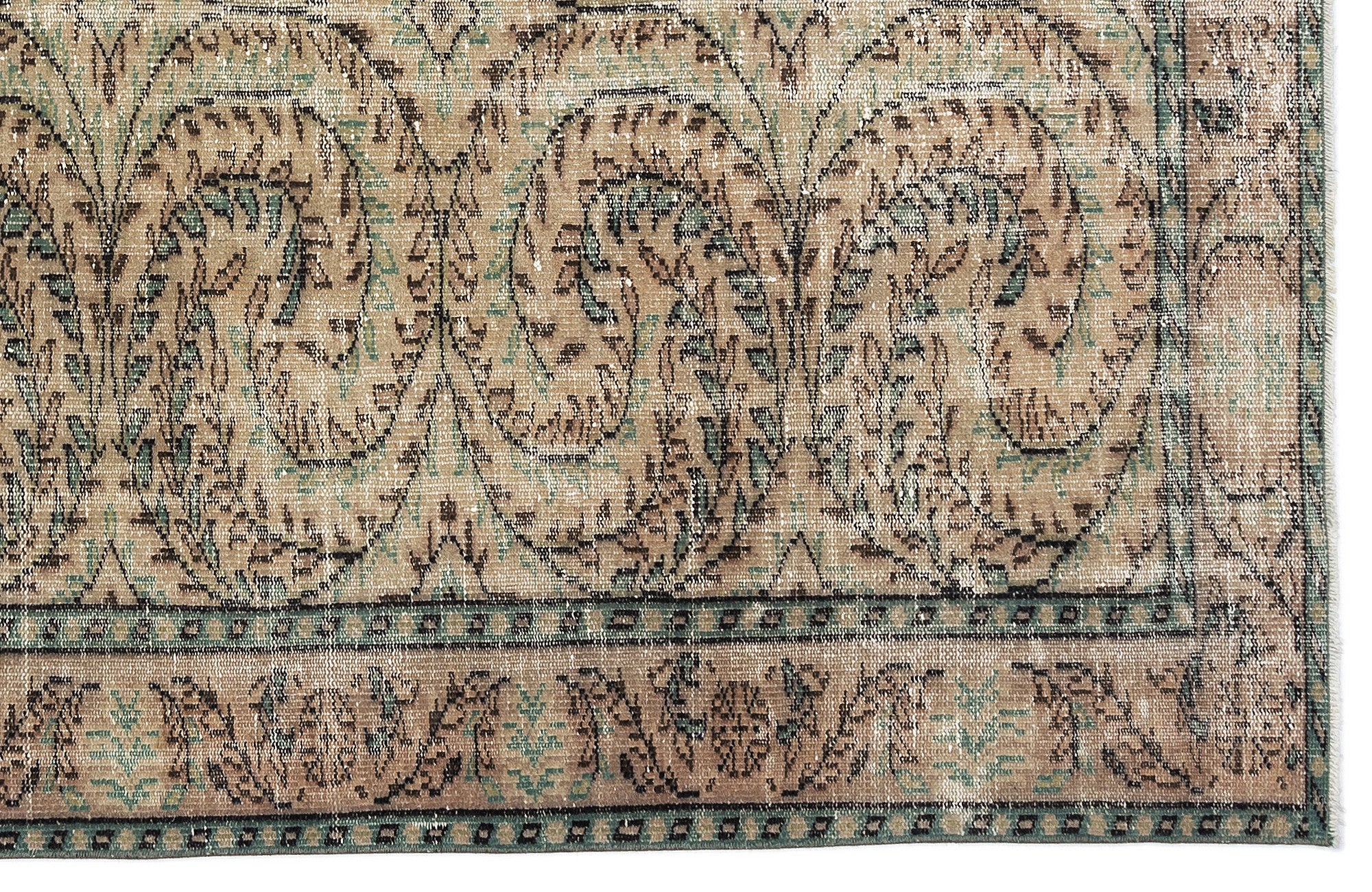 Retro Over Dyed Vintage Rug 5'12'' x 8'9'' ft 182 x 266 cm