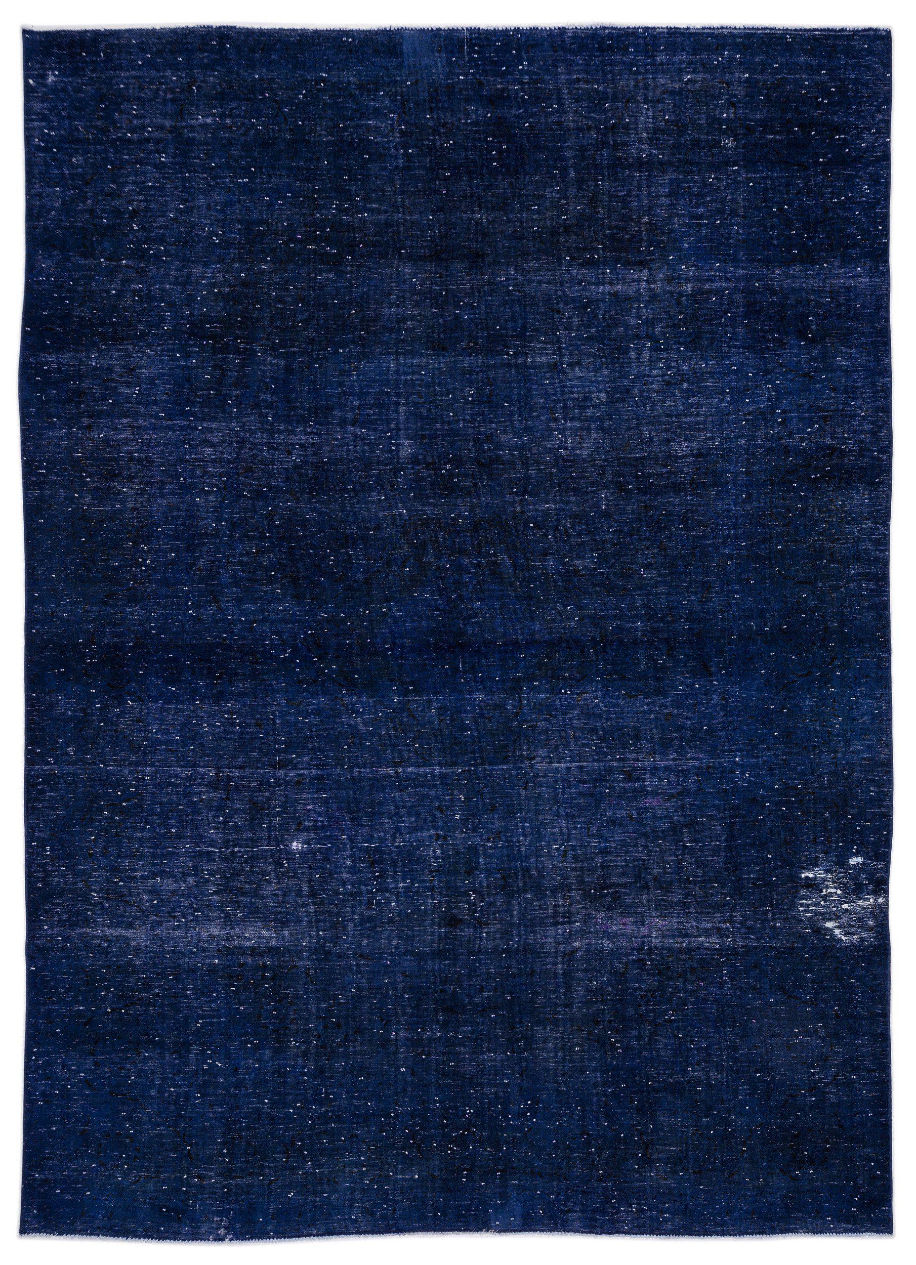 Blue Over Dyed Vintage XLarge Rug 9'4'' x 13'1'' ft 284 x 400 cm