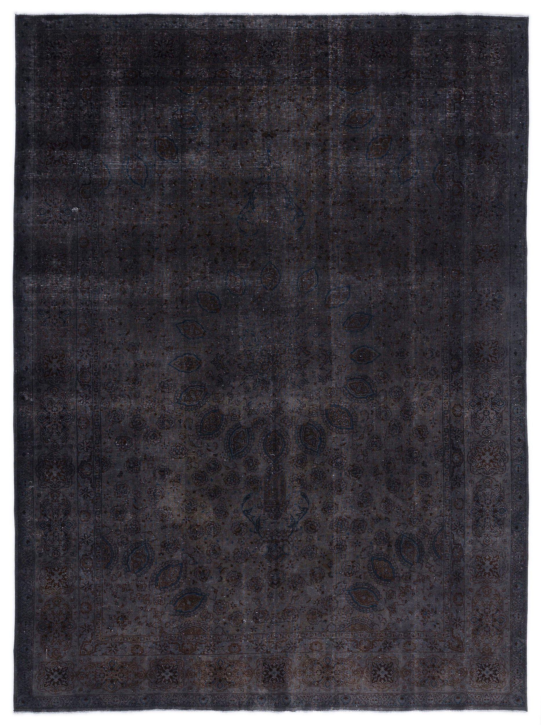 Gray Over Dyed Vintage XLarge Rug 9'7'' x 13'1'' ft 293 x 400 cm