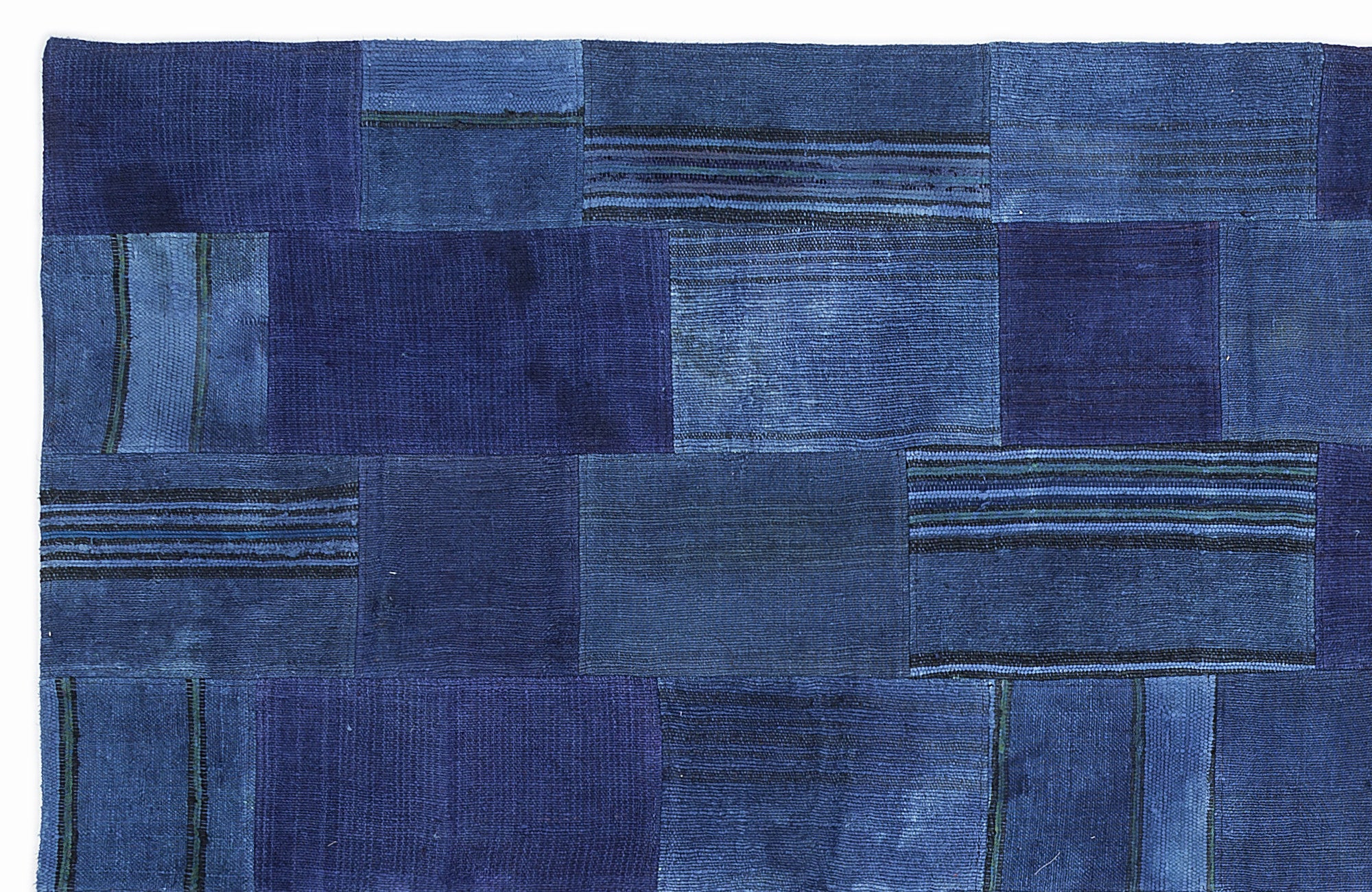 Mixed Over Dyed Kilim Patchwork Unique Rug 5'3'' x 7'7'' ft 160 x 230 cm