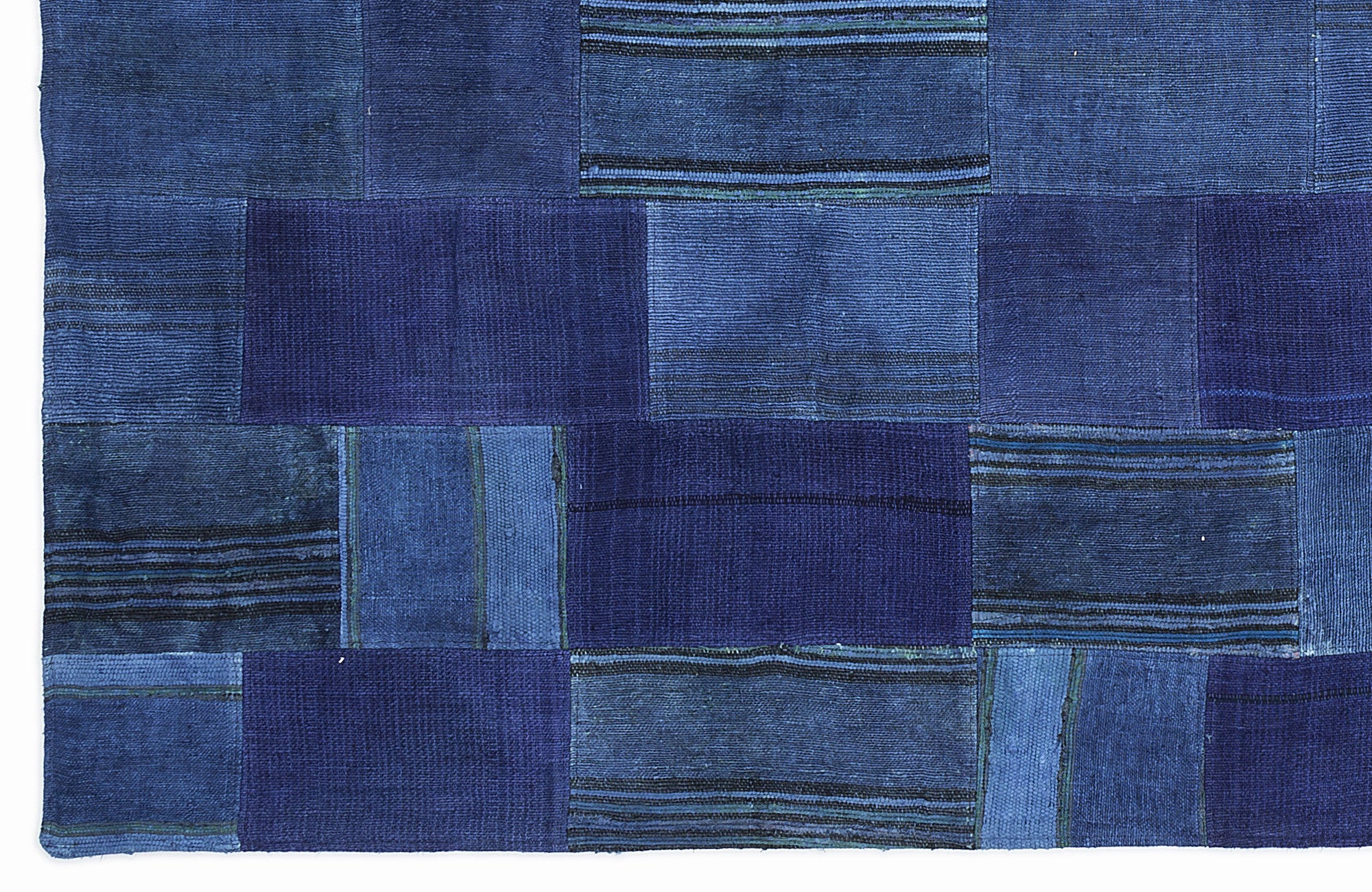 Mixed Over Dyed Kilim Patchwork Unique Rug 5'3'' x 7'7'' ft 160 x 230 cm