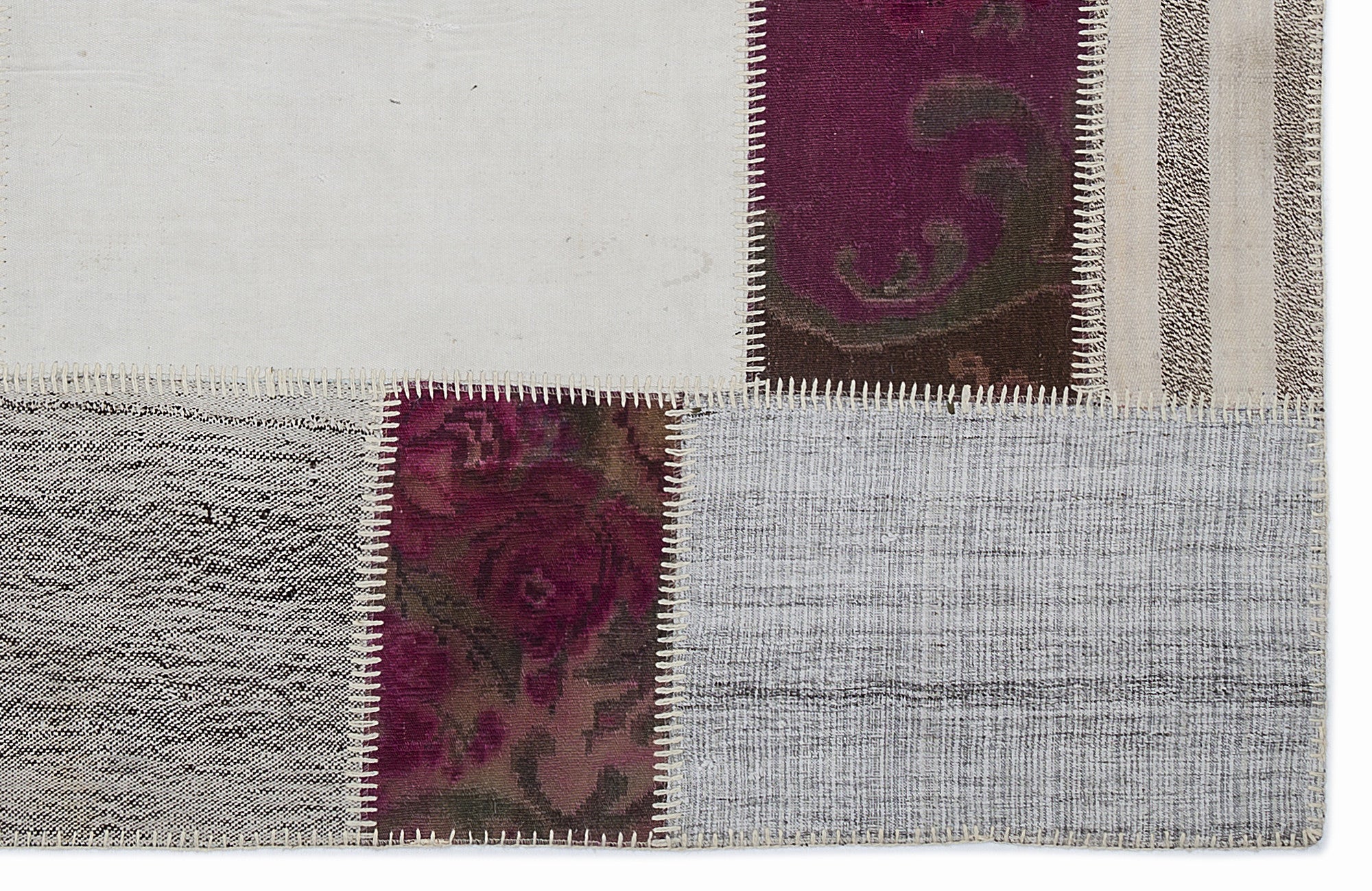 Karabakh Over Dyed Kilim Patchwork Unique Rug 5'3'' x 7'7'' ft 160 x 230 cm